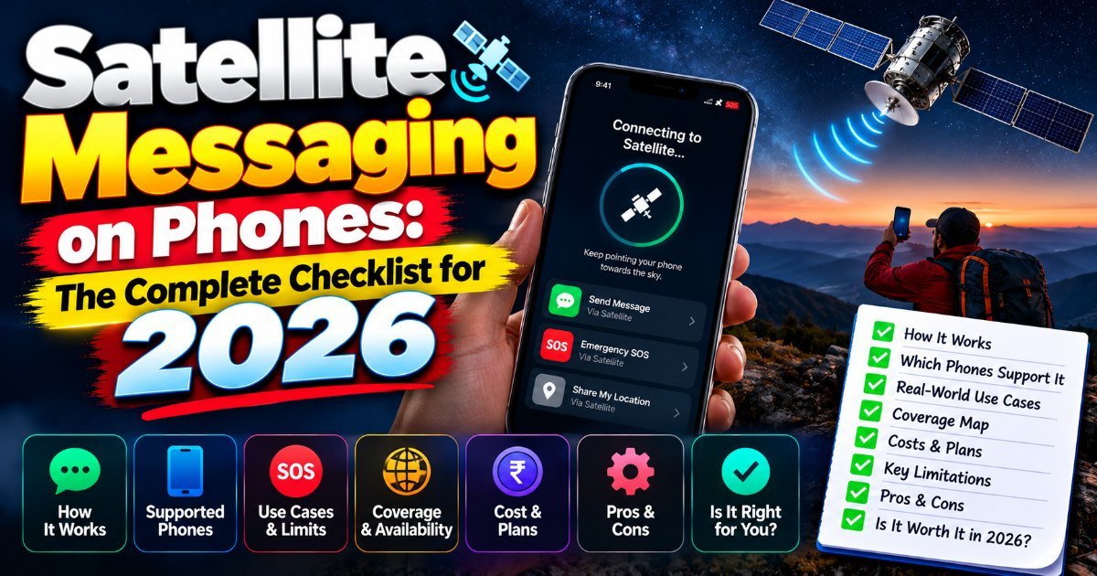 Satellite Messaging on Phones: The Complete Checklist for 2026